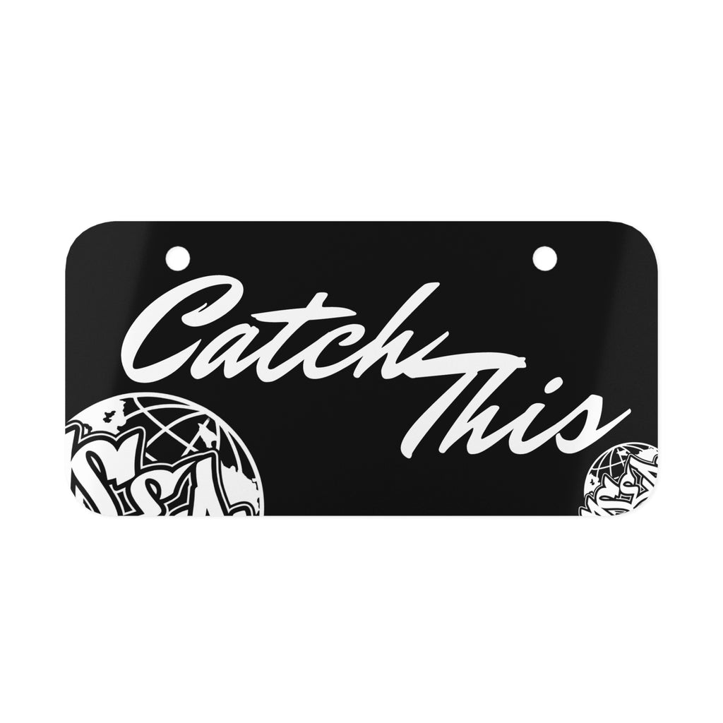 "Catch This" License Plate Cover for Content Creators.