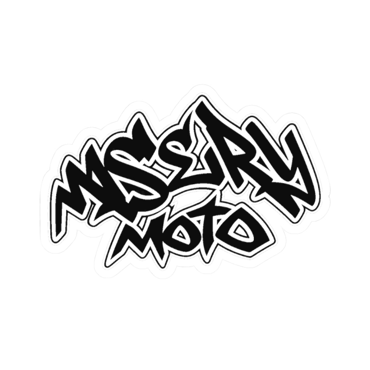 Whitecut Graffitti Sticker