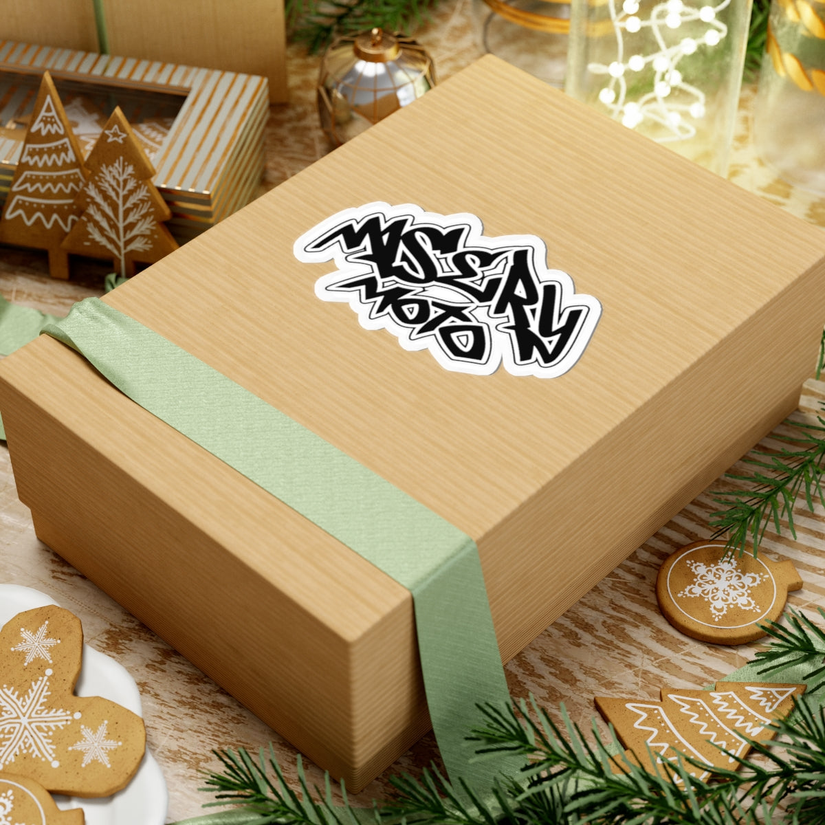 Whitecut Graffitti Sticker