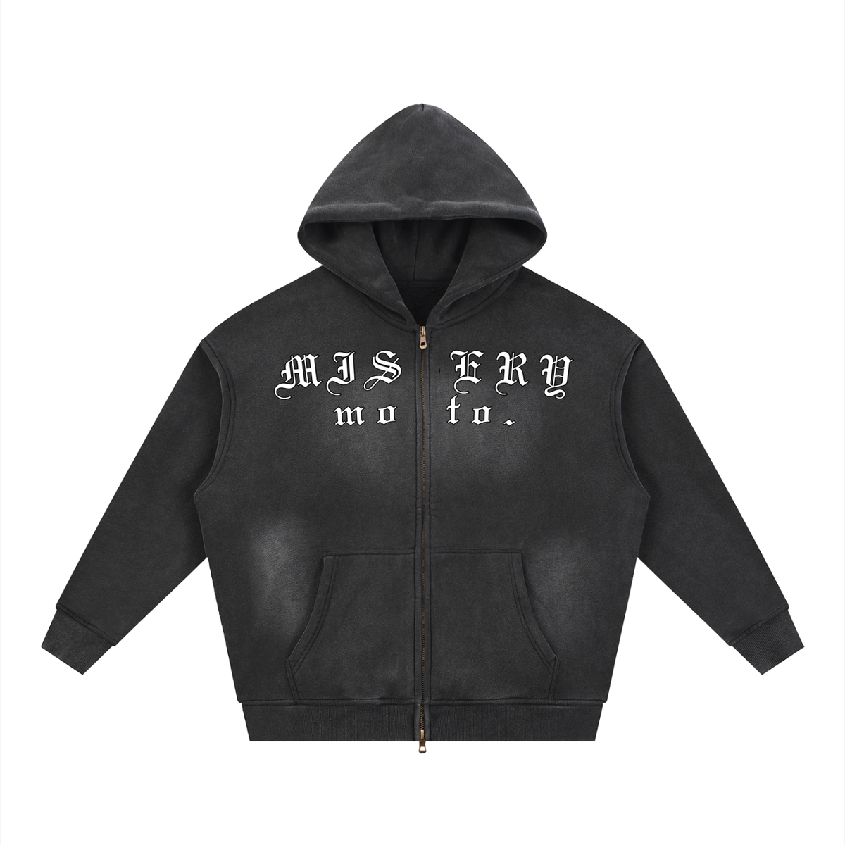 Misery Moto - Sun faded Zipper Hoodie