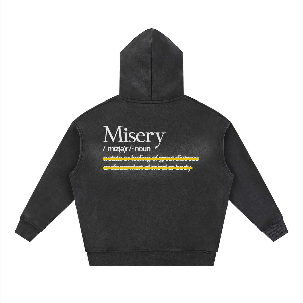 Misery Moto - Sun faded Zipper Hoodie